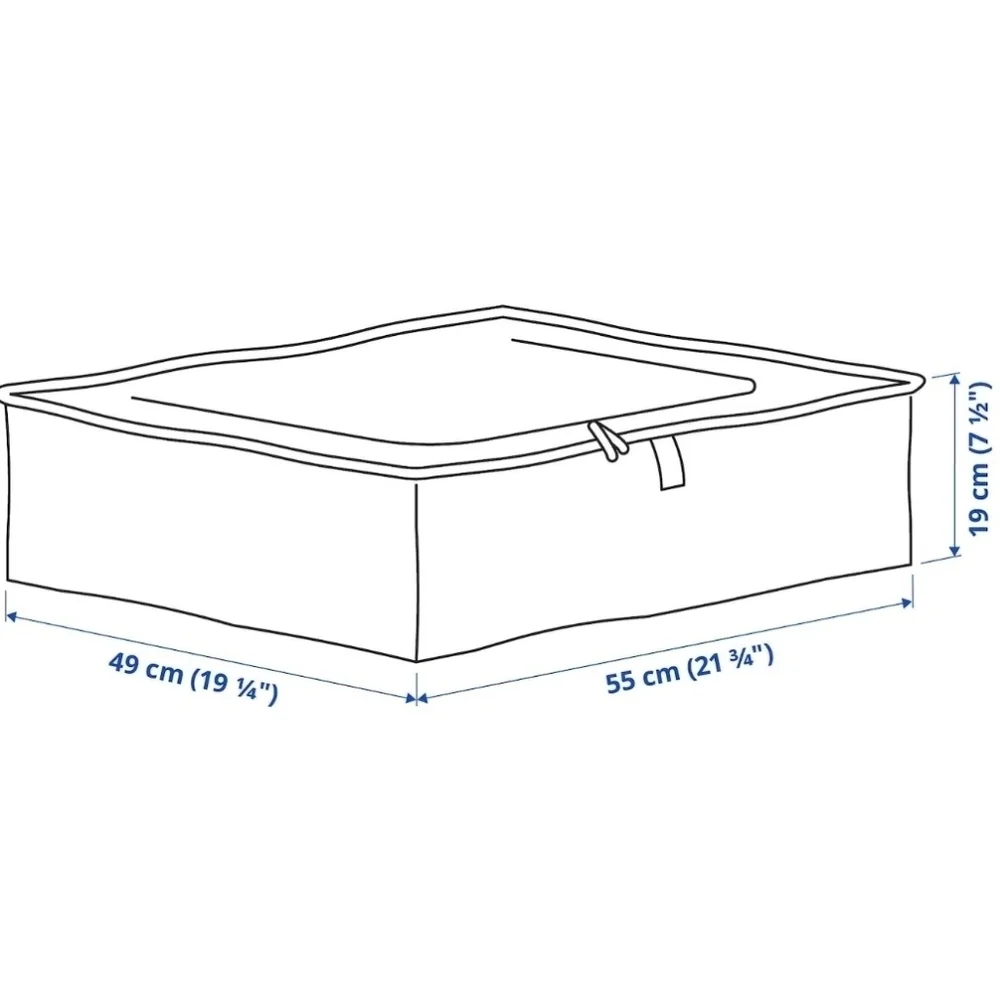 IKEA Parkla Storage case, white, 21 34x19 14x7 1/2 